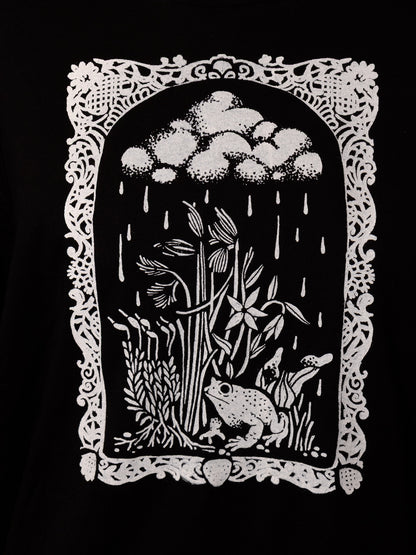 Rainy Bog T-Shirt in Pitch Black