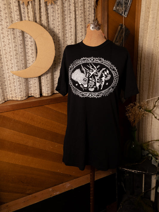 Tangled Bucks T-Shirt in Pitch Black