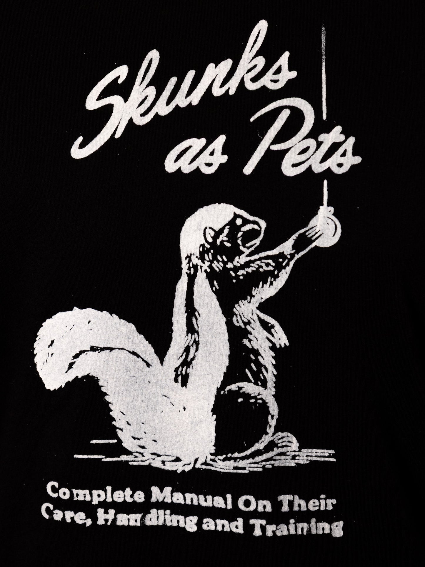 Skunks As Pets T-Shirt in Pitch Black