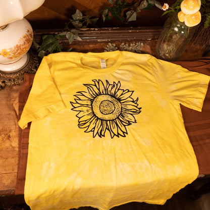 Rustic Sunflower Yellow Hand-Dyed T-Shirt From Brian Trash