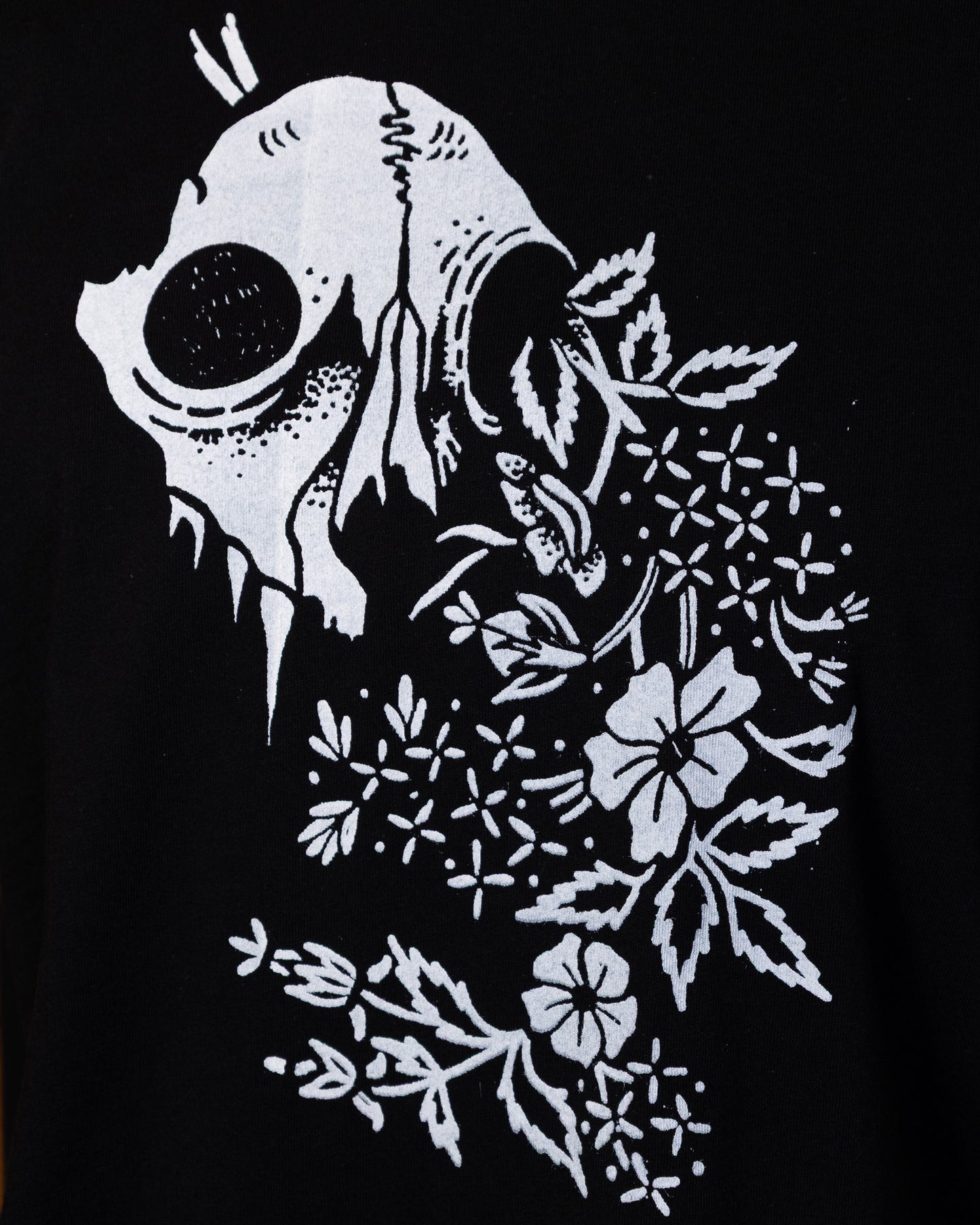 Skull T-Shirt in Pitch Black