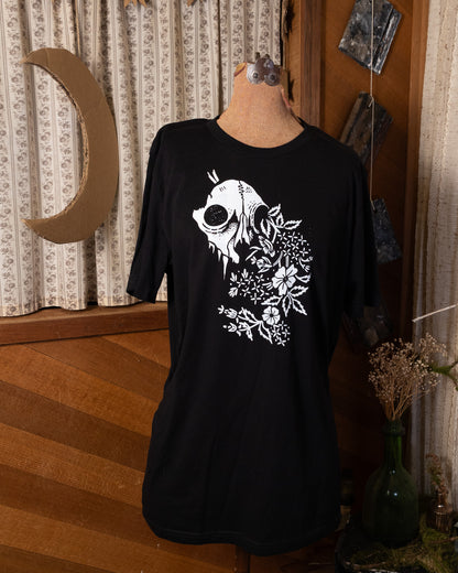 Skull T-Shirt in Pitch Black