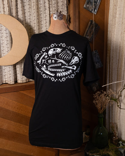 Bone Box T-Shirt in Pitch Black