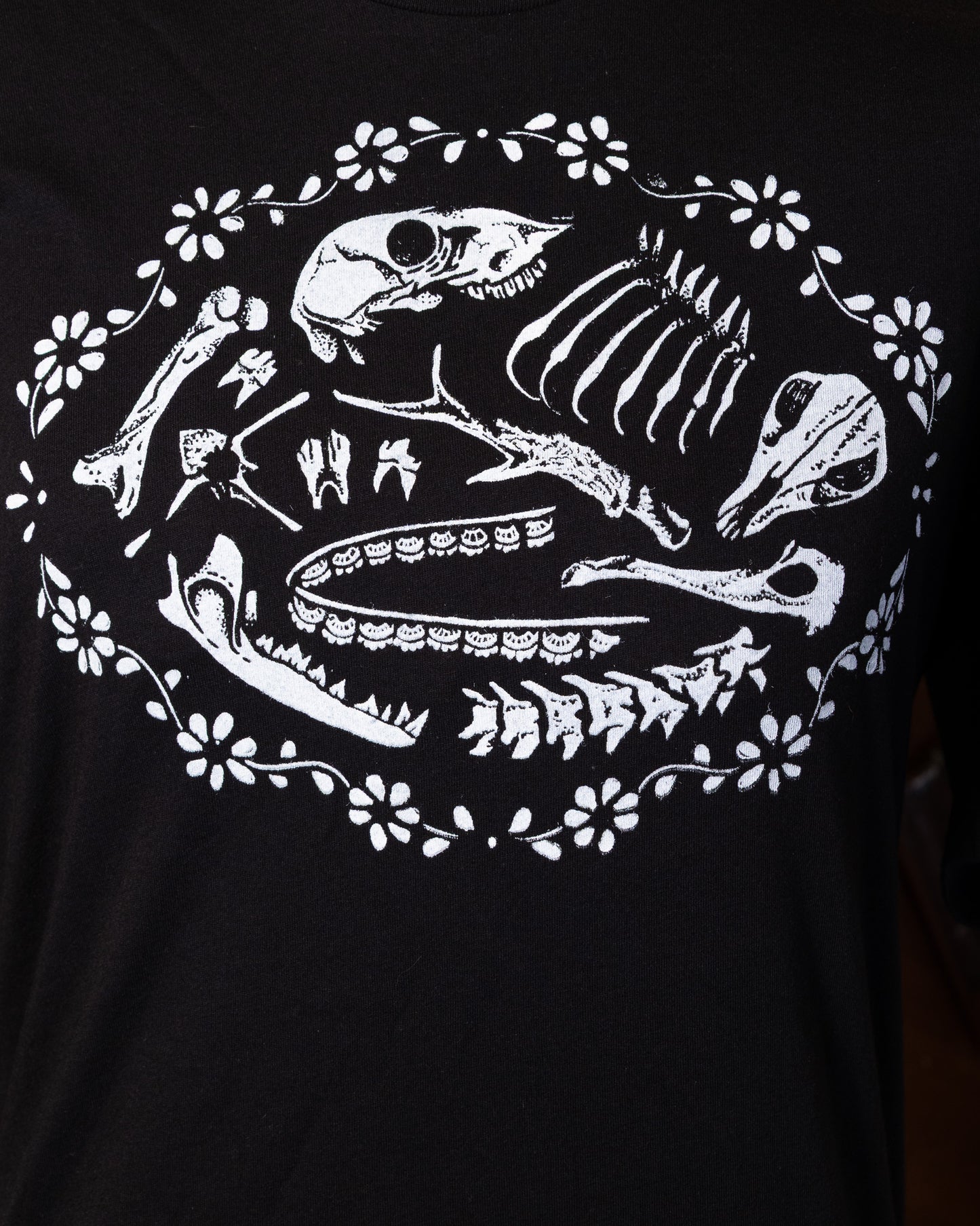 Bone Box T-Shirt in Pitch Black