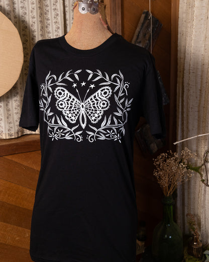 Moth T-Shirt in Pitch Black