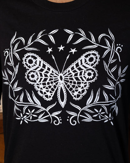Moth T-Shirt in Pitch Black