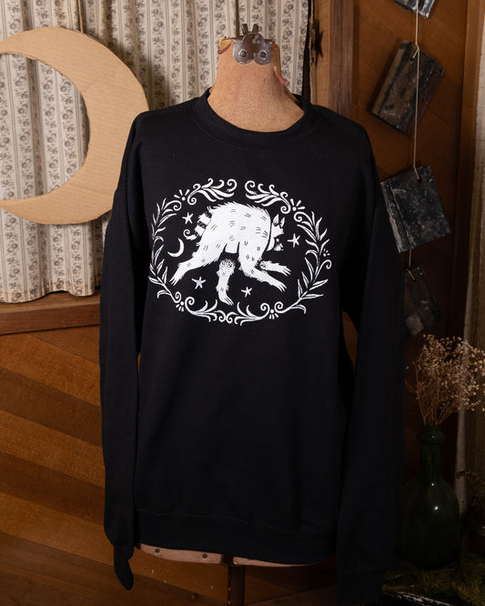 Jimothy Crewneck in Pitch Black