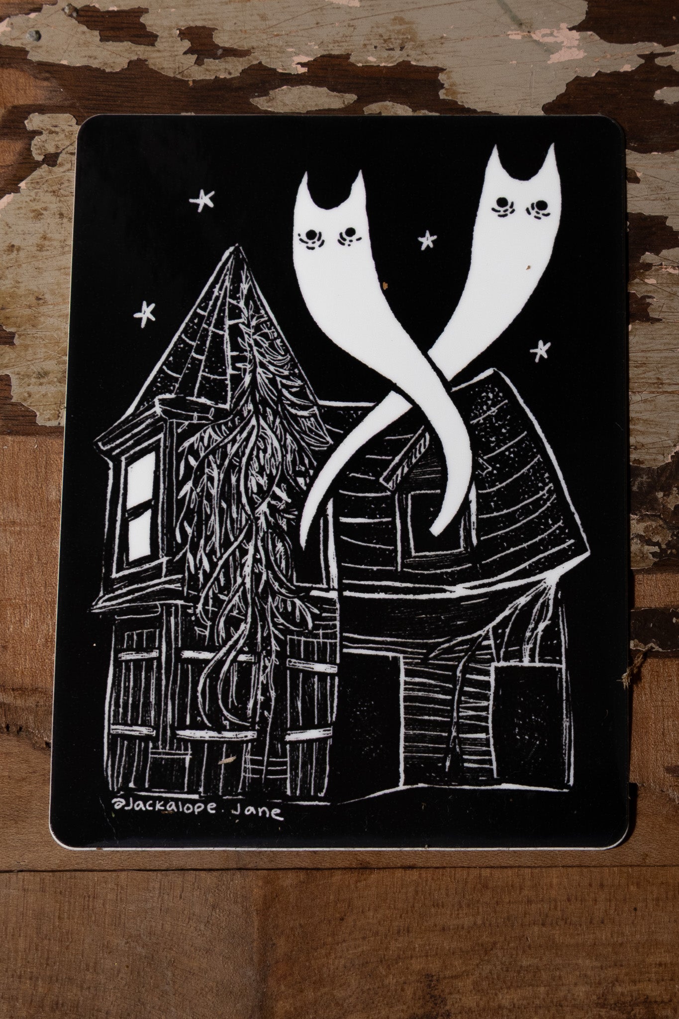 Ghost Cat Sticker