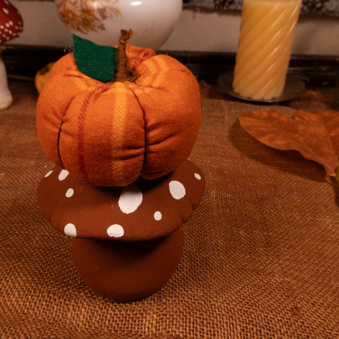 Decorative Pumpkin Pincushion