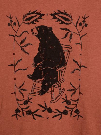 Cozy Bear T-Shirt in Campfire Brown