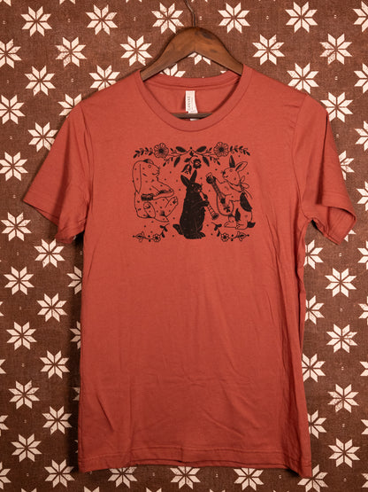 Bunny Band T-Shirt in Rusty Red
