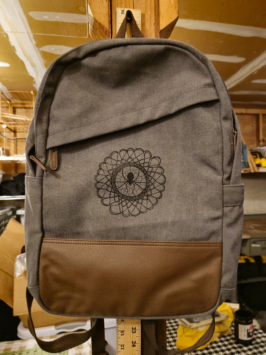 Spider Doily JJV BackPack in Grey