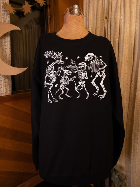 Boney Band Crewneck in Pitch Black