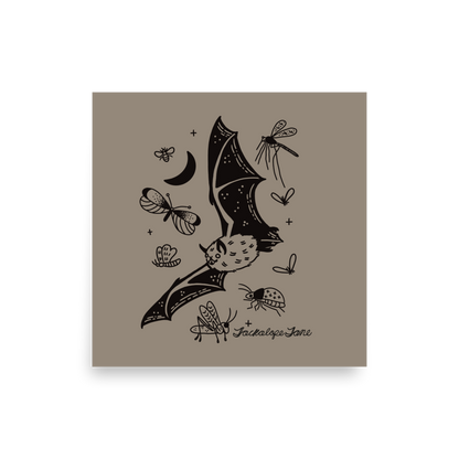 Bat n Bug Print