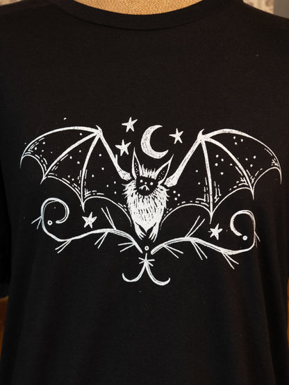 Lil Bat Guy Bat T-Shirt in Pitch Black