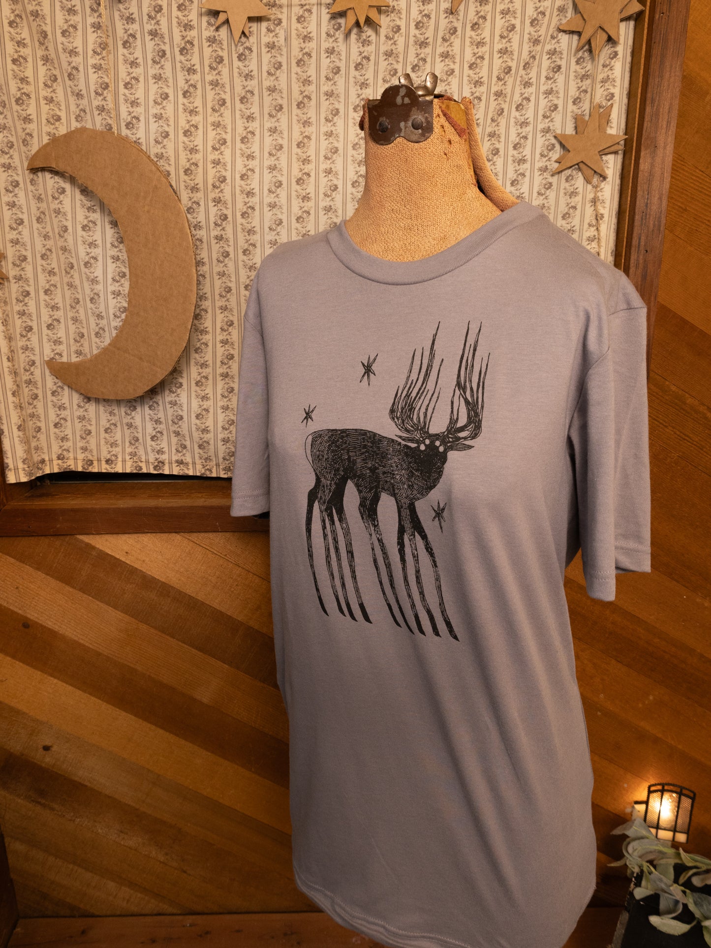 Spectral Deer T-Shirt in Cloudy Grey