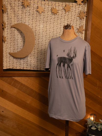 Spectral Deer T-Shirt in Cloudy Grey