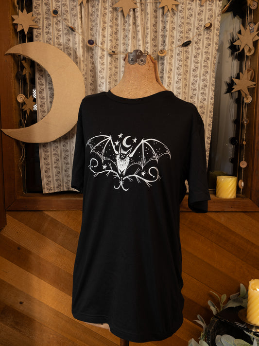 Lil Bat Guy Bat T-Shirt in Pitch Black